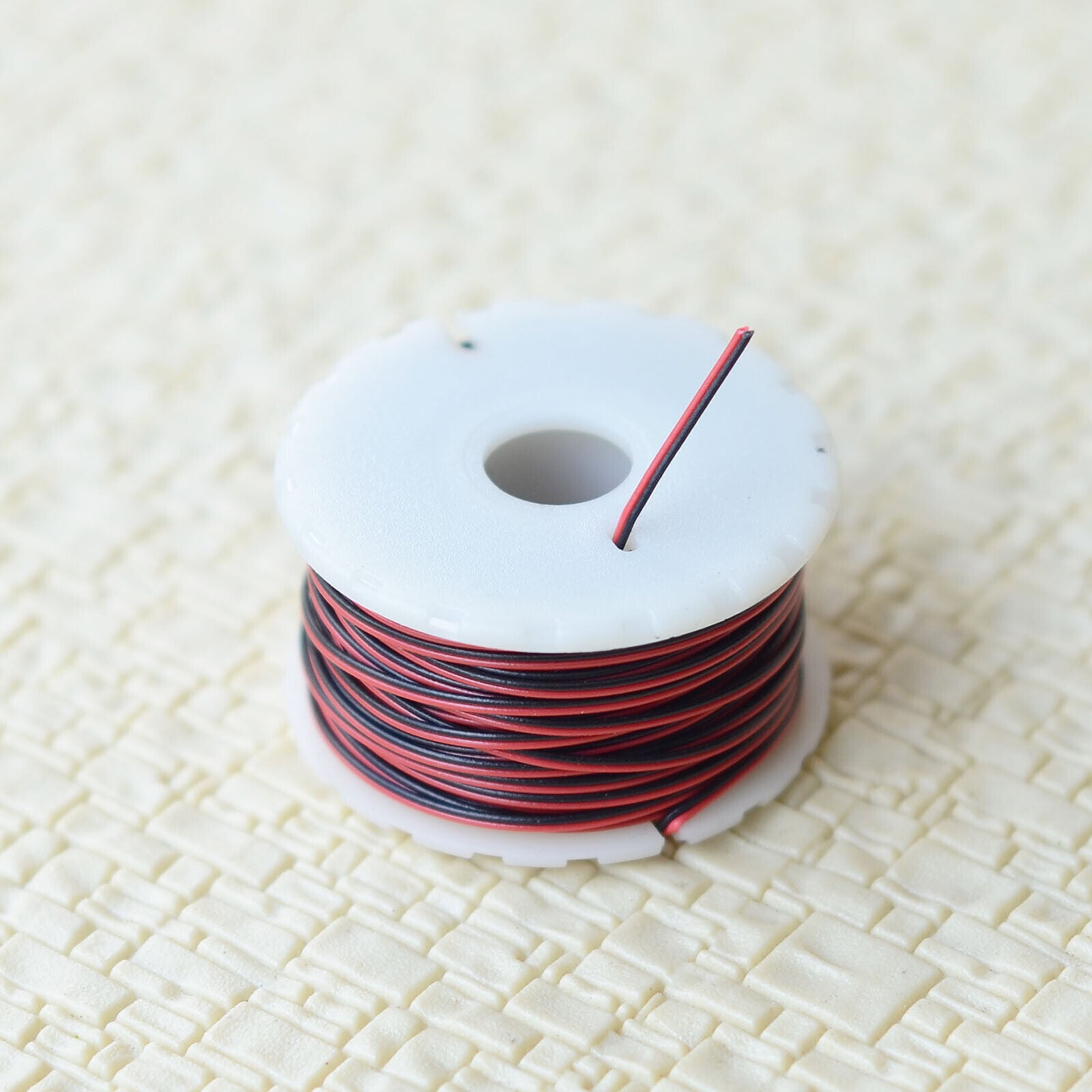 10 meters 32AWG 7/0.08 slim combined pair wire Dia. 0.6mm thin cable black+red