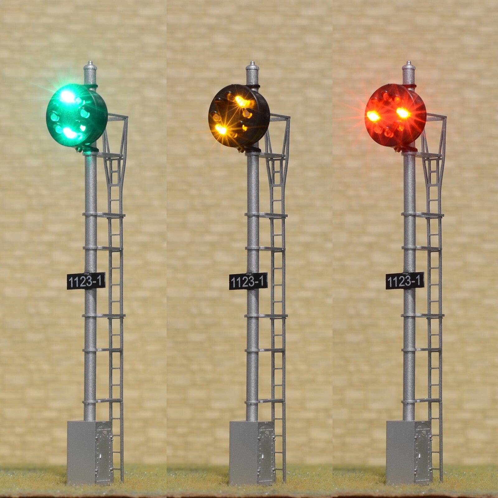 1 x HO scale model railroad CPL signal B&O LED color position light signal #CPL1